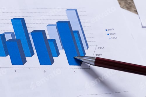 Preview: financial graph and chart