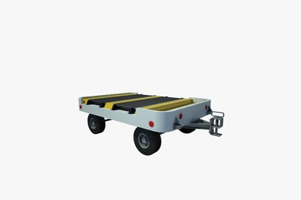 Preview: Flatbed trailer with hitch