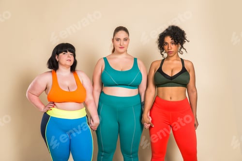 Preview: Plus size women posing for body acceptance