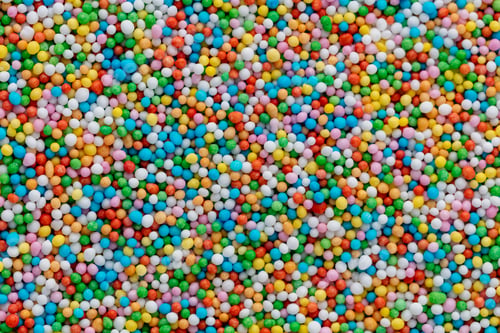 Preview: Thousands sprinkles tiny sugar beads for decorating cakes and desserts background.