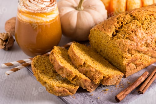 Preview: Pumpkin Bread Cake with Pumpkin Latte