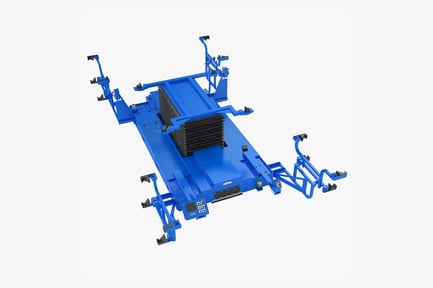 Preview: Electric Car Factory Trolley with Lifting Platform