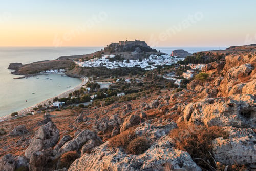 Preview: Lindos Castle and village