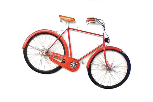 Preview: Isolated Old Style Bicycle
