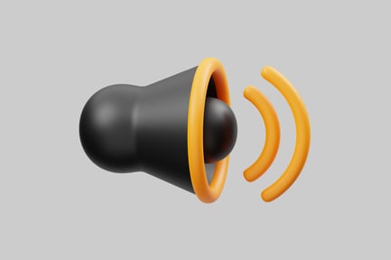 Preview: Audio speaker sound wave graphic