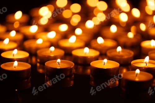 Preview: Burning candles with shallow depth of field