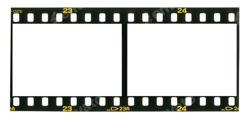 Preview: Two pictures Film strip texture with blank space
