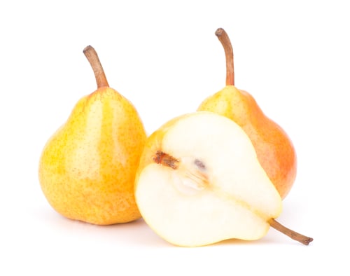 Preview: Fresh pears isolated on white background
