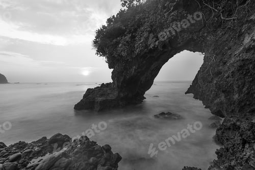 Preview: Natural Rock Arch at Sunrise