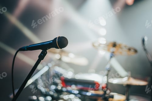 Preview: Microphone on a stage