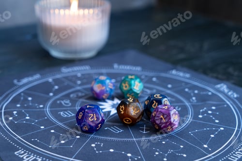 Preview: Zodiac horoscope with divination dice
