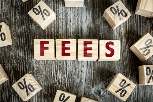 Preview: Wooden Blocks With The Text: Fees