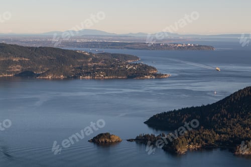 Preview: Aerial view of Bowen Island in Howe Sound