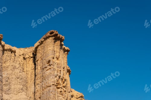 Preview: Tabernas desert trail, Almería province, Andalusia. On a trek in the Rambla del Infierno