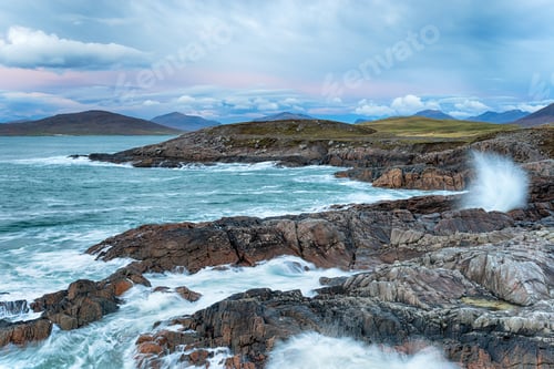 Preview: Stormy sea at Seilebost