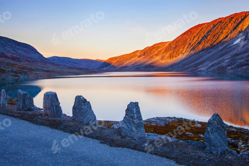 Preview: lake at Gamle Strynefjellsvegen, National tourist road, Norway