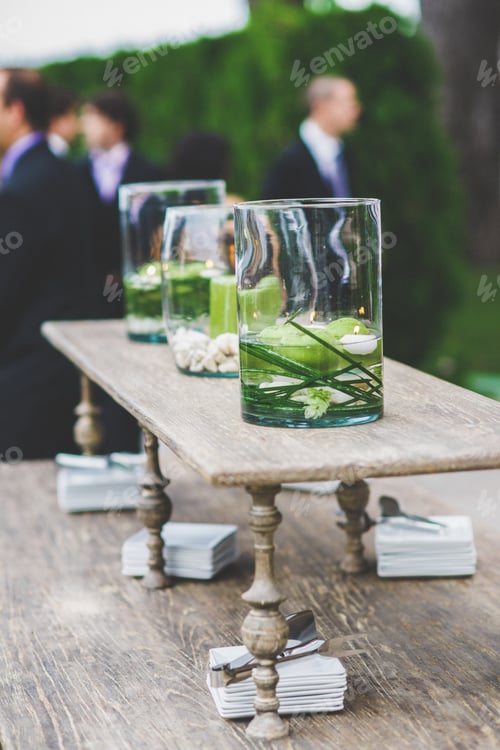 Preview: Decoration objects for events and weddings in rural and retro style.
