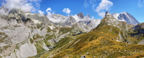 Preview: Aiguille de la Vanoise from Le Moriond in Vanoise national park of french alps, France