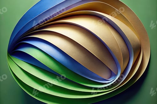 Preview: Colorful layers of textured paper creating a dynamic visual effect