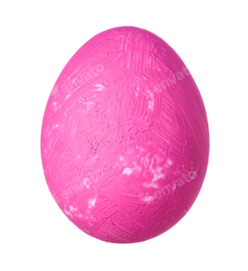 Preview: Colorful Easter Egg isolated on white creative photo