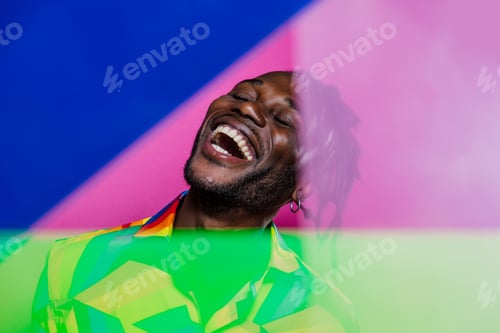 Preview: Artistic portrait with gel lights