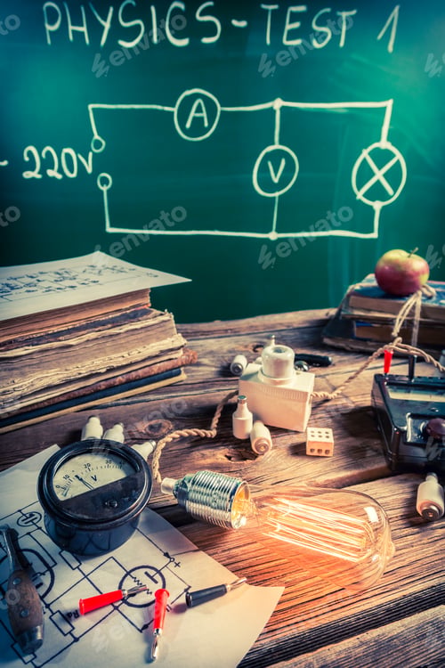 Preview: Results of power consumption by light bulb in laboratory