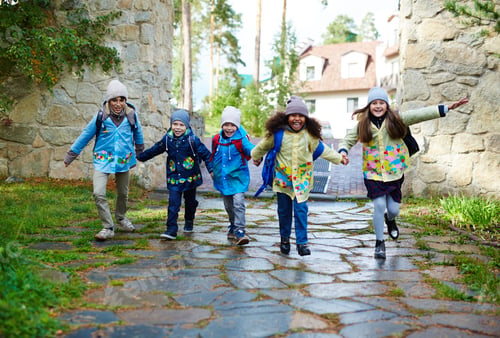 Preview: Joyful schoolchildren