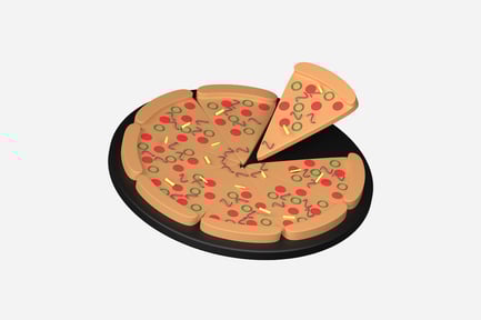 Preview: Pizza 3D Illustration