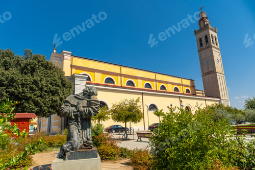 Preview: Arqipeshkevia Metropolitan Shkoder Katedralja e Shen Shtjefnit in the city Shkoder. Albania