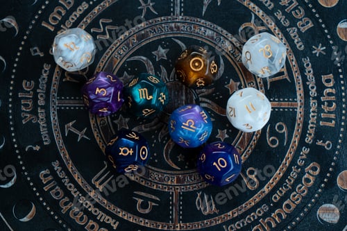 Preview: Zodiac horoscope with divination dice