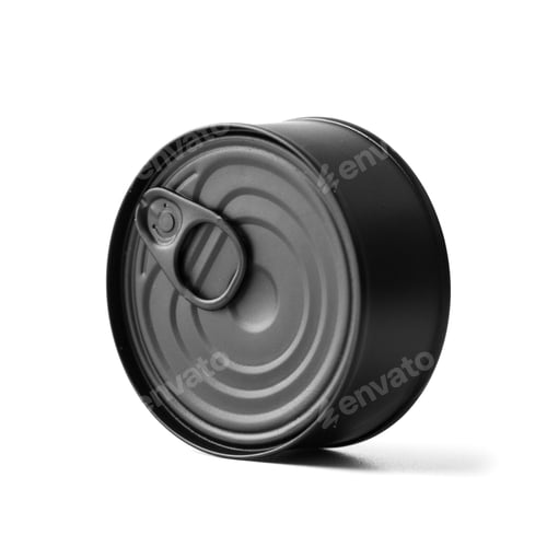 Preview: Tin can isolated on white isolated