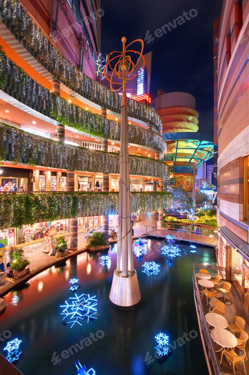 Preview: Fukuoka - December 6, 2012: Canal City December 6, 2012 In Fukuoka, Jp. Canal City Is The Largest