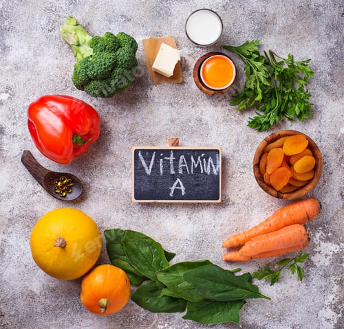 Preview: Healthy products rich in vitamin A