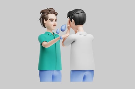 Preview: Doctor talking to patient illustration