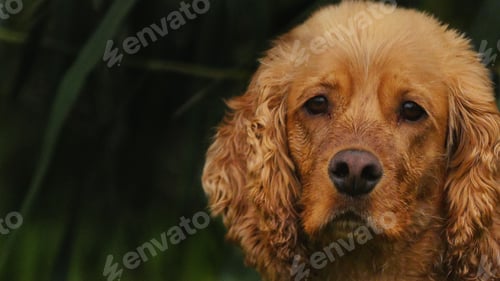 Preview: Adorable English Cocker Spaniel looking directly into the camera
