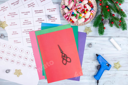 Preview: Step by step tutorial 1, making Christmas advent calendar with sweets and activities for kids, DIY