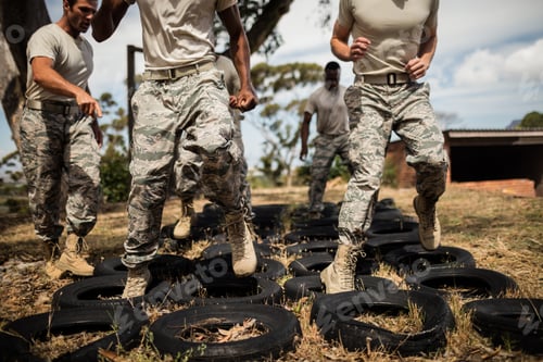 Preview: Trainer giving training to military soldiers