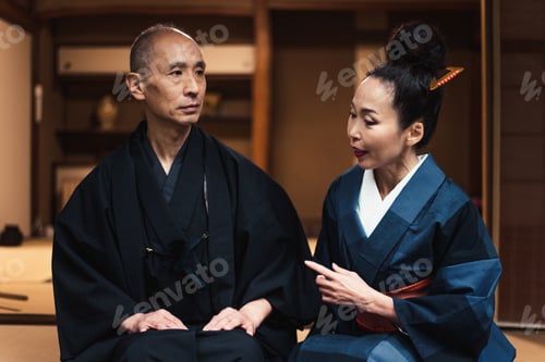 Preview: Senior couple lifestyle moments in a traditional japanese house