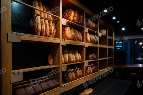 Preview: Bread to sell on counter in bakery shop