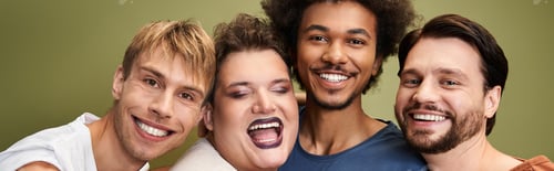 Preview: Celebrating queer joy and diversity with vibrant expressions of pride and unity among friends
