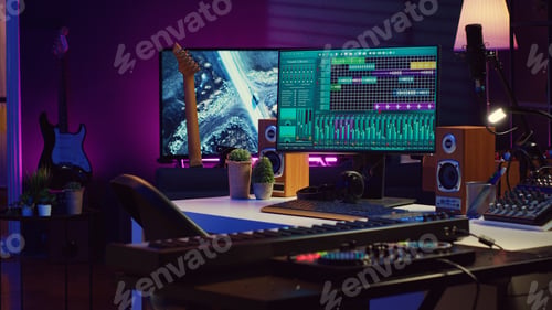 Preview: Empty space used for producing music and sounds with electronic devices