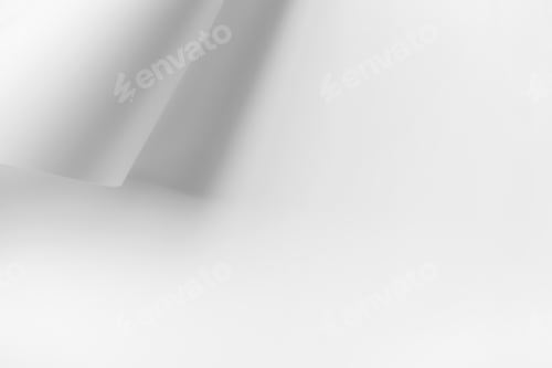 Preview: Curled corner of a sheet of white paper. Abstract white background