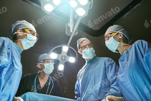 Preview: Surgical Team Focused on Operation in Hospital Room