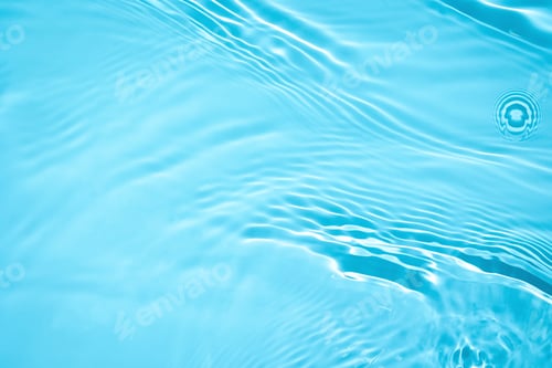Preview: transparent blue colored clear calm water surface texture