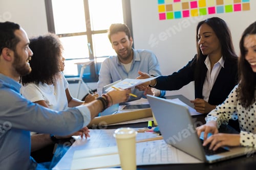 Preview: Business people having a meeting in office