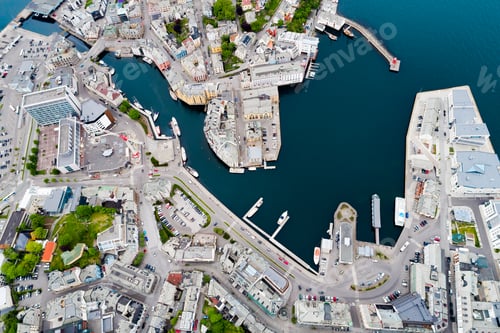 Preview: Aksla at the city of Alesund , Norway