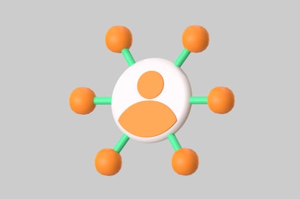 Preview: Abstract representation of a molecule or network node.