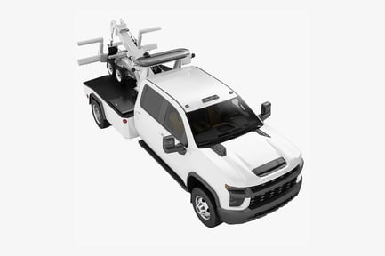 Preview: White Towing Truck Vehicle