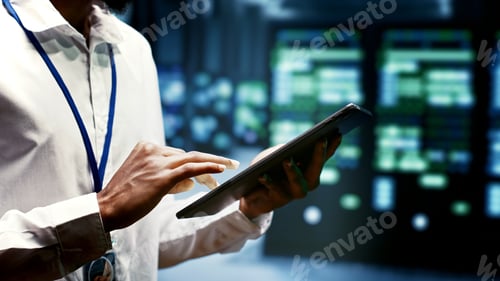 Preview: Crypto mining farm high tech workplace