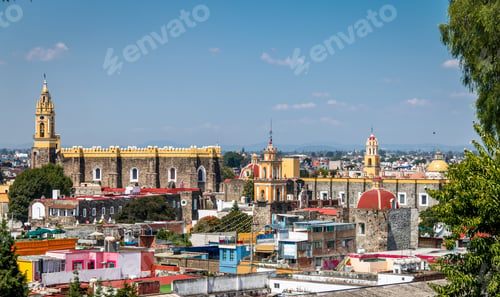 Preview: High view of Cholula City - Cholula, Puebla, Mexico